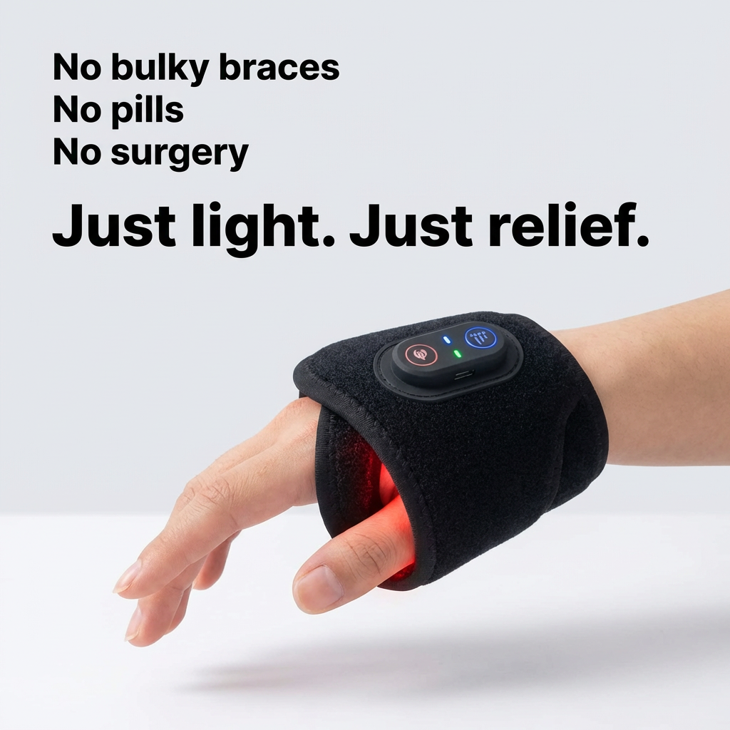 MeraWrap™ Red & Infrared Light Wrist Wrap for Everyday Comfort